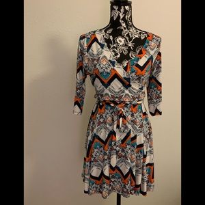 Multicolored Mini Dress